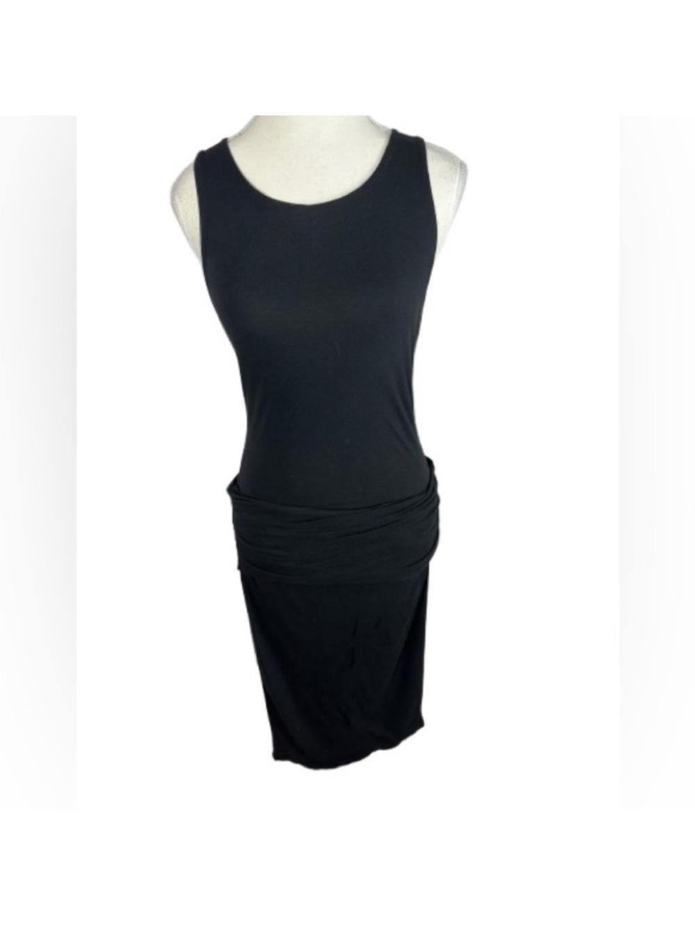 🎉 MEMORIAL DAY SALE 🎉 James Perse Black Bodycon Midi Dress size small in GUC